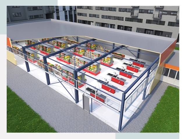 Строительство магазинов в Кемерово от 624 руб. за м²