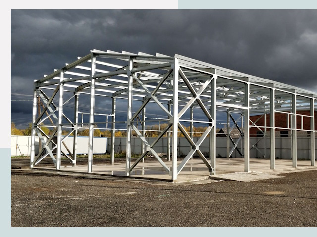 Двускатные ангары в Кемерово от 624 руб. за квадрат