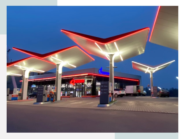 Навесы для АЗС в Кемерово