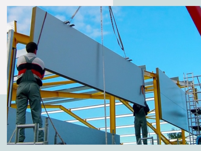 Монтаж сэндвич-панелей в Кемерово от 624 руб.