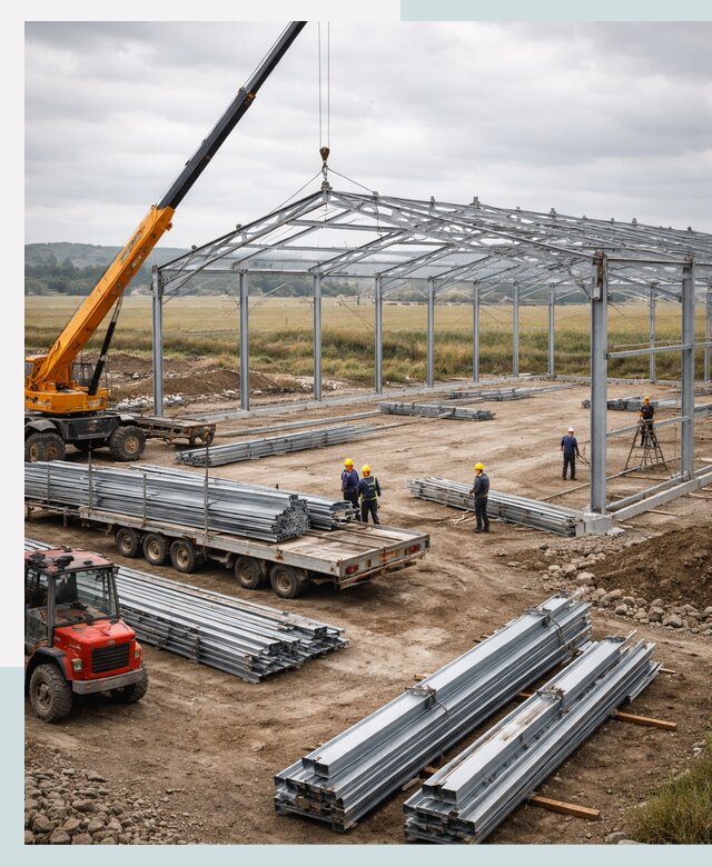 Строительство ангаров для сельхозтехники в Кемерово под ключ