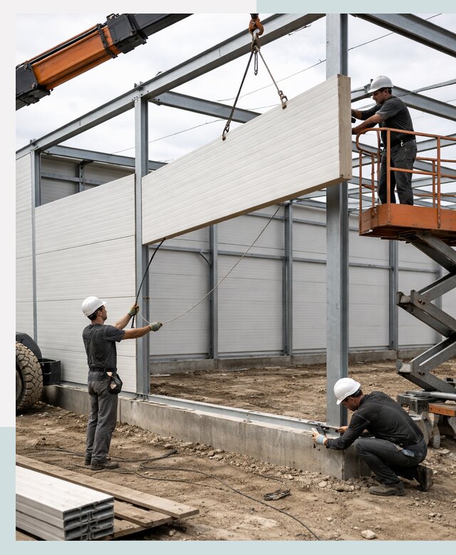 Строительство складов из сэндвич панелей в Кемерово под ключ