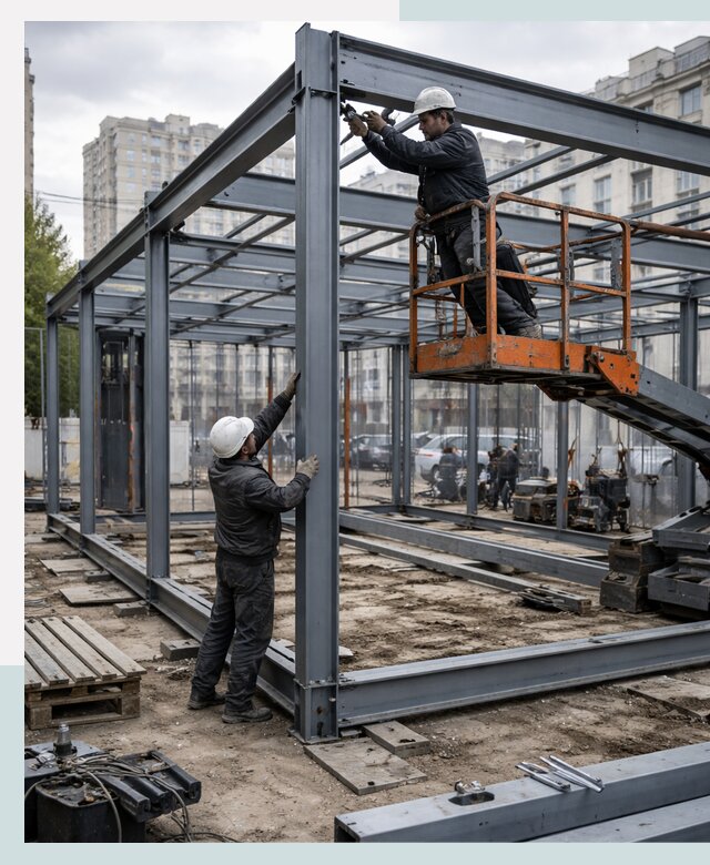 Строительство и монтаж торговых павильонов под ключ в Кемерово